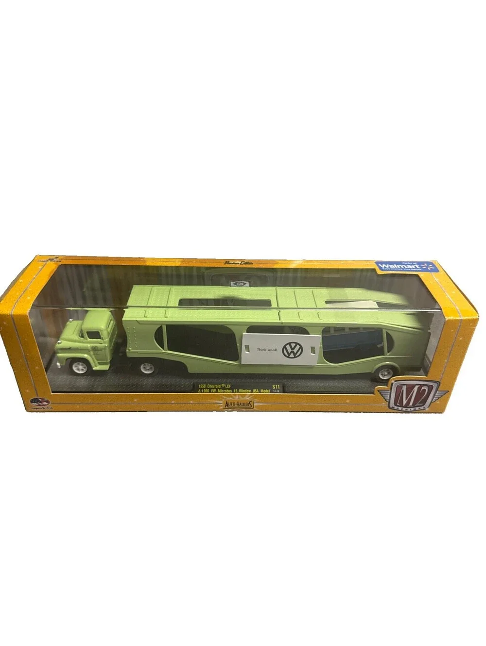 1:64 M2 Auto-Haulers 1958 Chevrolet LCF & 1960 VW Microbus 15 Window USA Model